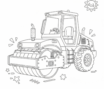 Zagęszczarka pracuje na budowie