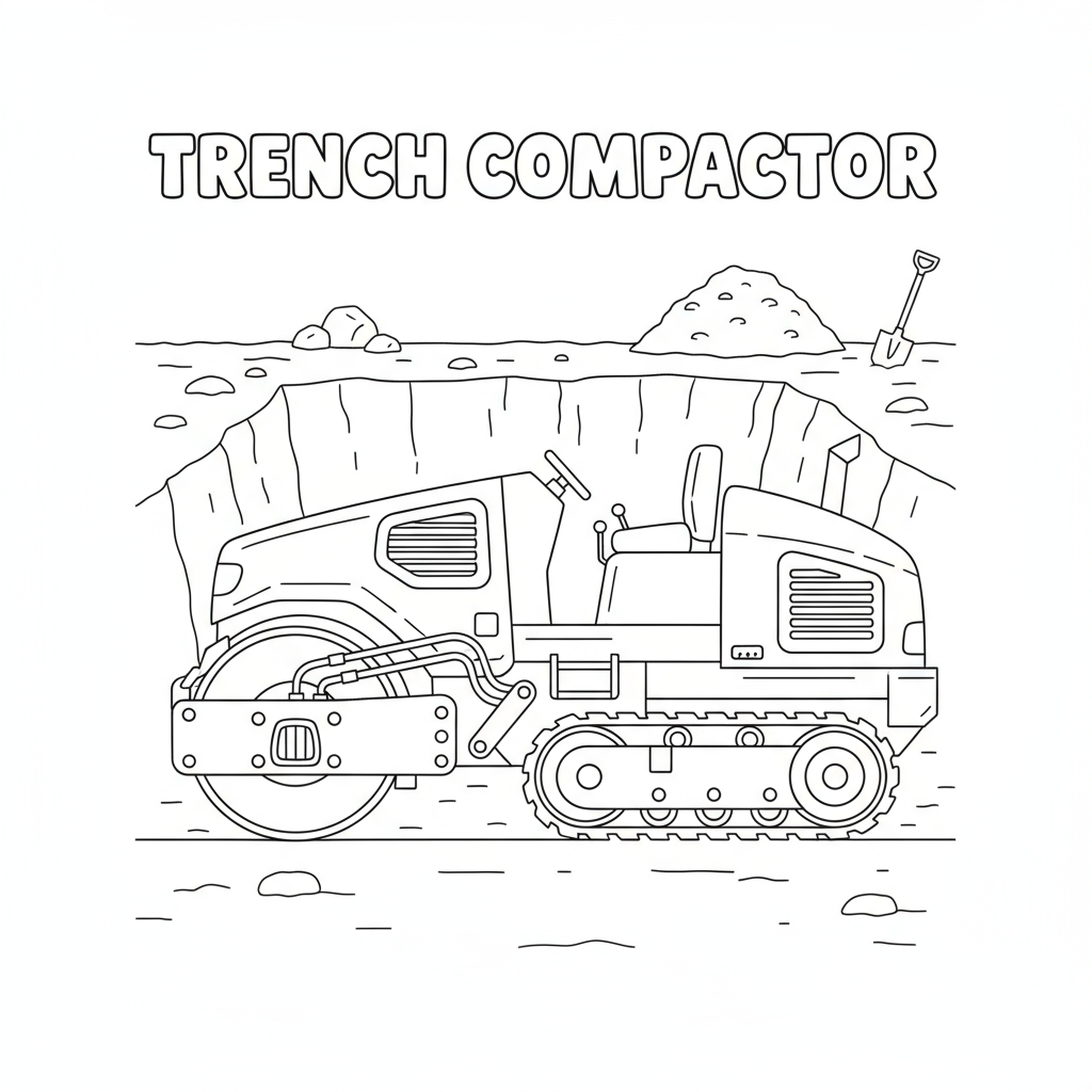 Zagęszczarka do rowów do kolorowania