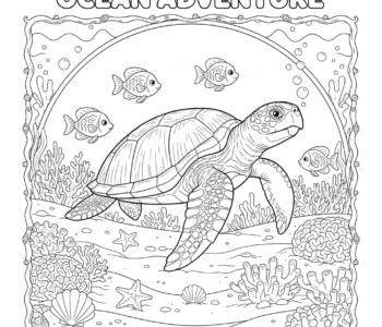 Żółw morski odpoczywa na dnie