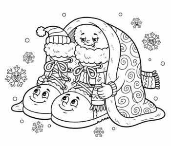 Zimowe buty i ciepły koc