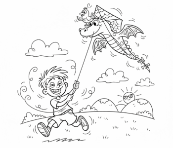 Latawiec w letnim wietrze