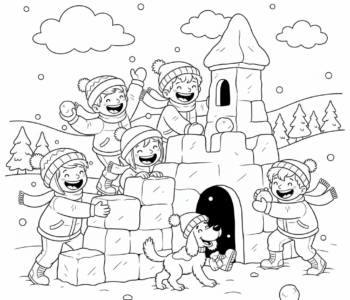 Śnieżny fort: zimowa zabawa