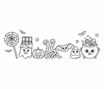 Słodkie cukierki Halloween