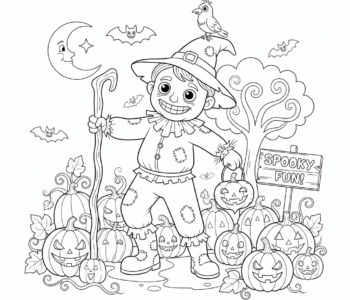 Dziecko strach na wróble