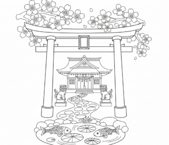 Brama torii prowadzi do świątyni