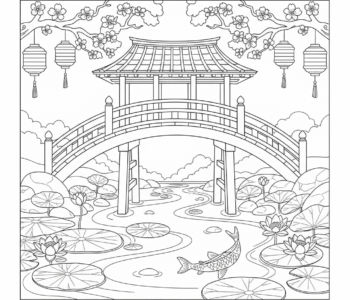 Malowniczy japoński most