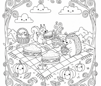 Jesienny piknik na kocyku