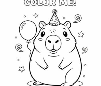 Kapibara w imprezowym nastroju