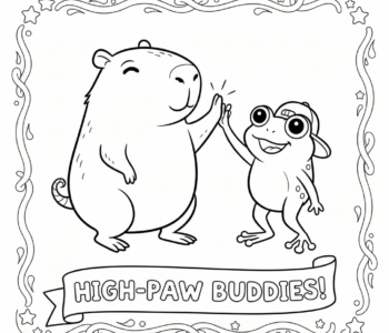 Kapibara i żaba przyjaciele