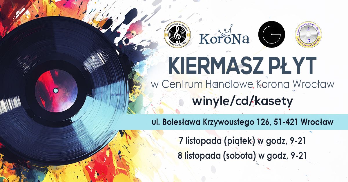 Kiermasz Płyt Winylowych, CD i Kaset w Centrum Korona