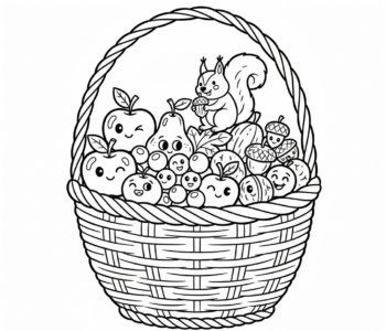 Jesienne dary natury w koszu