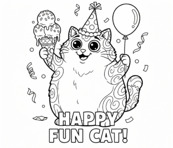 Wesoły kot w czapce