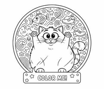 Kotek patrzy przez okno