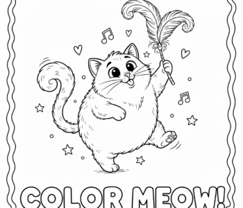 Kotek i piórkowa zabawka