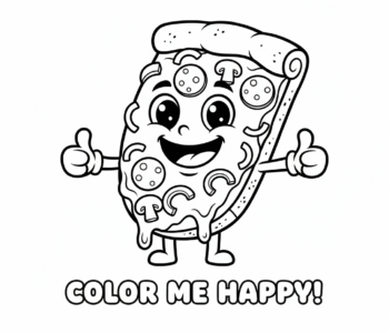 Pizza z uśmiechniętą buzią