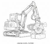 Przecinarka do betonu i metalu do kolorowania