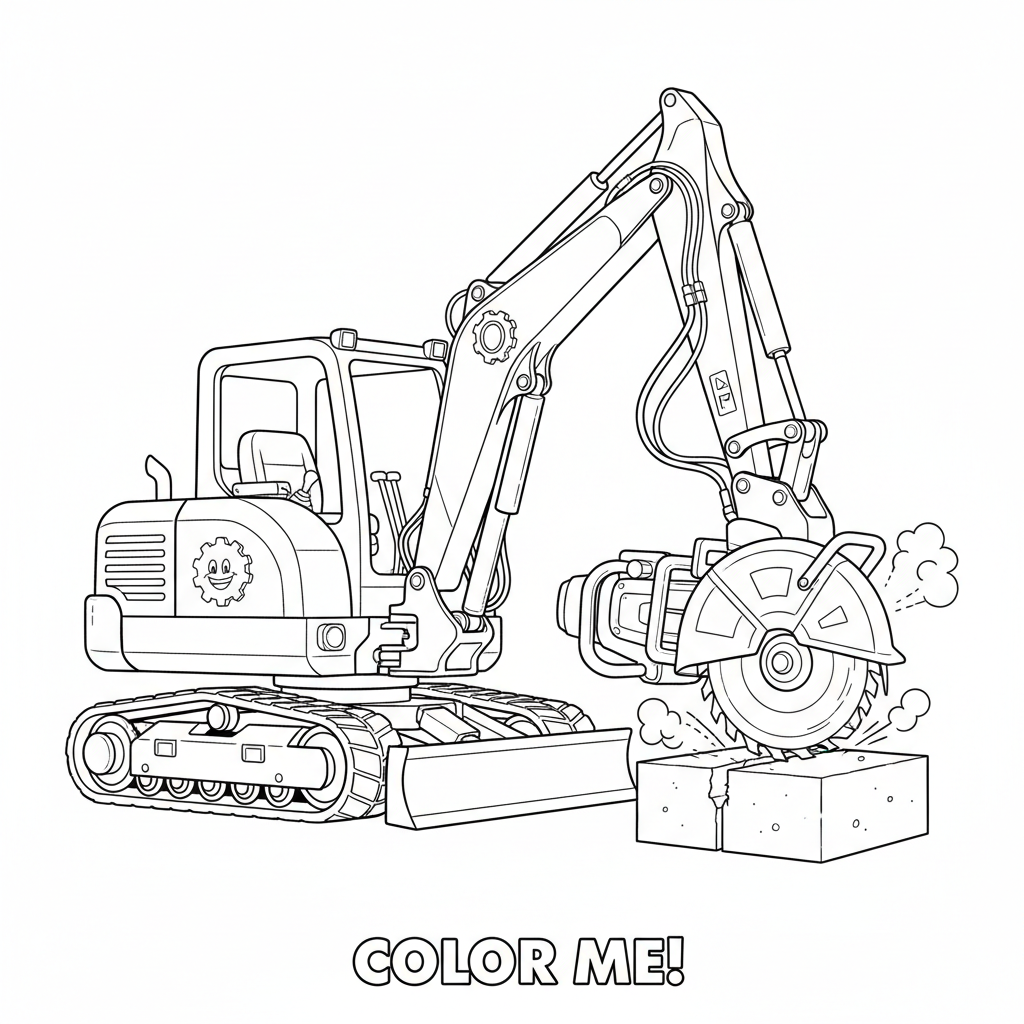 Przecinarka do betonu i metalu do kolorowania