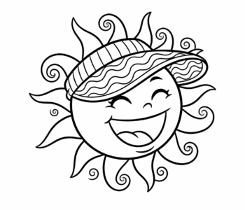 Słońce gotowe na plażę