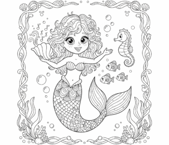 Syrena z błyszczącym ogonem