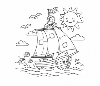 Żaglówka na letnim morzu