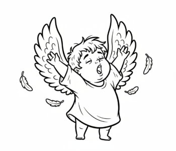 Aniołek budzi się ze snu