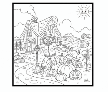 Jesienna chata i jej strażnicy