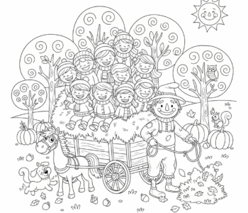 Jesienna przejażdżka wozem