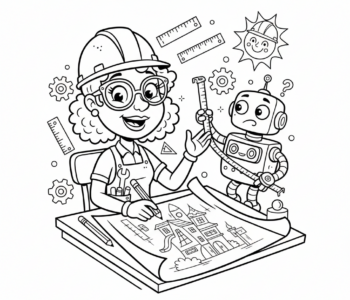 Kobieta inżynier projektantka