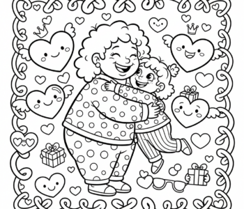 Uścisk mamy i córki