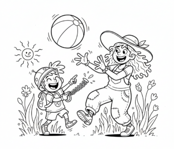 Mama i dziecko grają w piłkę