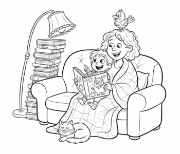 Przytulne czytanie z Mamą