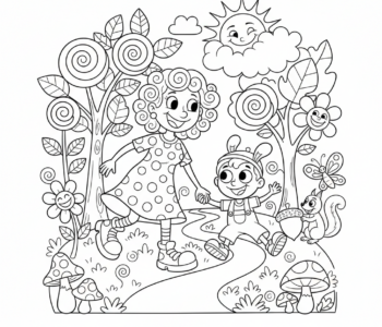 Spacer Mamy i dziecka w parku