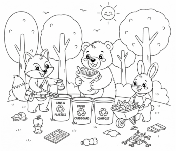 Leśne zwierzęta sprzątają las