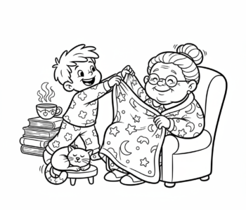 Ciepły koc dla Babci