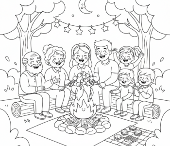 Historie przy ognisku z Dziadkami