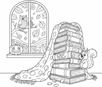 Czytanie w jesienne popołudnia