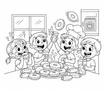 Dzieci świętują Tłusty Czwartek