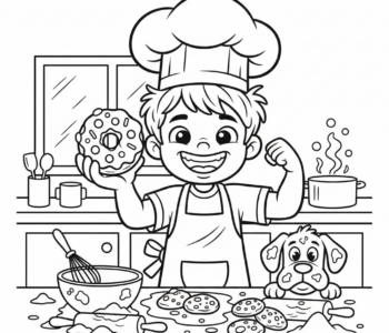 Domowy pączek: mały cukiernik