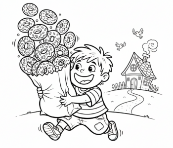 Powrót do domu z pączkami