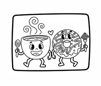 Kawa i pączek: idealny duet