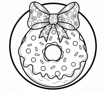 Olbrzymi pączek z kokardą