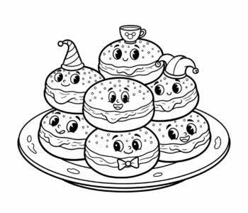 Tradycyjne pączki z różą