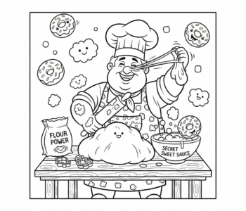 Piekarz przygotowuje pączki