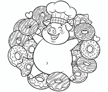 Kucharz świnka i pączki