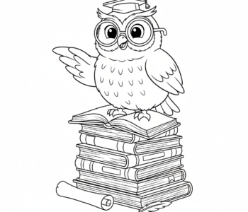 Mądra sowa i książki