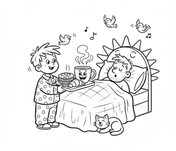 Śniadanie do łóżka dla Taty