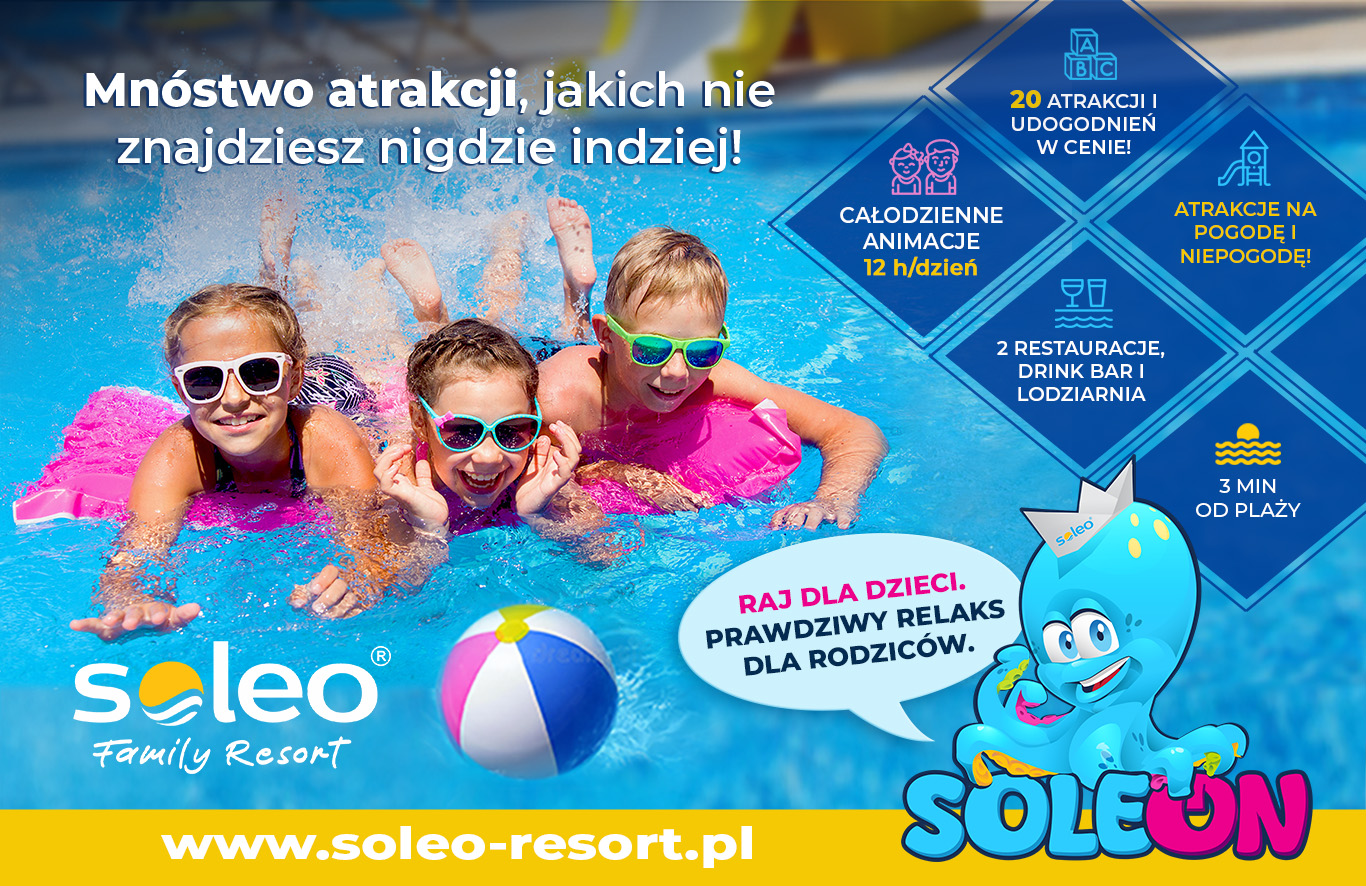 SOLEO® Family Resort – rodzinny raj nad Bałtykiem. Komfortowe domki nad morzem i animacje dla dzieci przez cały dzień!
