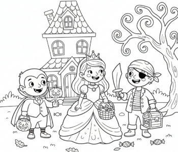 Dzieci zbierają cukierki