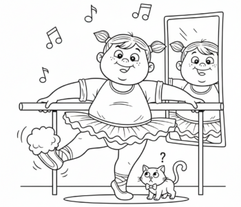 Dziecko na lekcji baletu