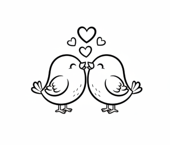 Całujące się ptaszki